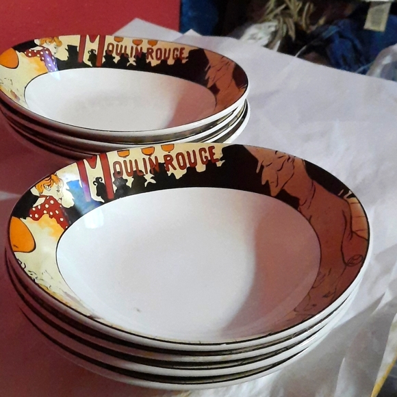 VTG:#8 SangoMoulin Rouge Salad bowl - Picture 1 of 16